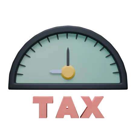 Tax Data Speed Dashboard 3D Icon