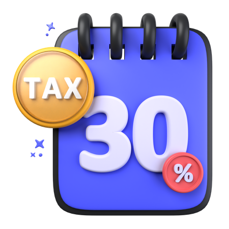 Tax Date  3D Icon