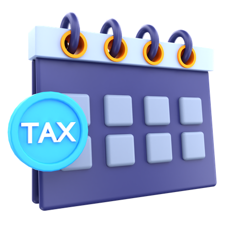 Tax Date  3D Icon