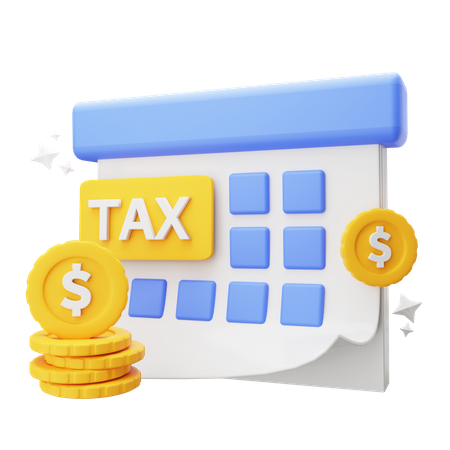 Tax Date 3D Icon