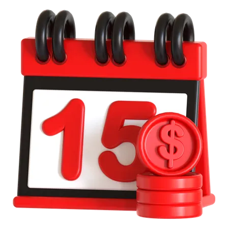 Tax Date Calendar  3D Icon