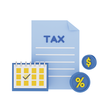 Tax Day  3D Icon