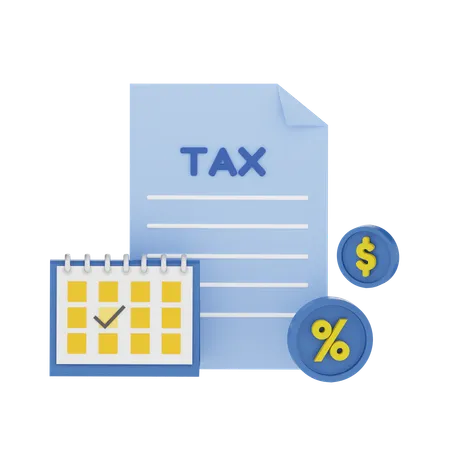 Tax Day  3D Icon