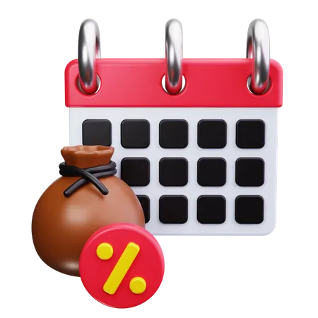 Tax Deadline  3D Icon