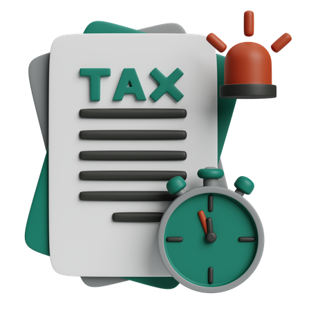 Tax Deadline  3D Icon