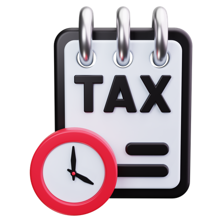 Tax Deadline Calendar  3D Icon