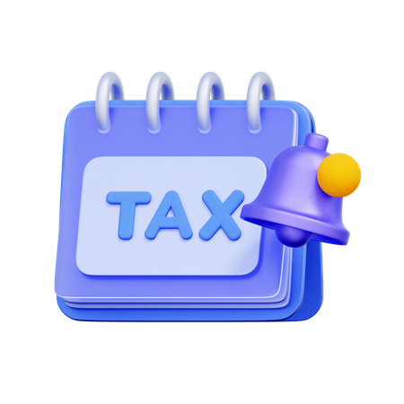 Tax Deadline Reminder  3D Icon