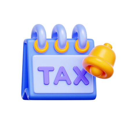 Tax Deadline Reminder  3D Icon