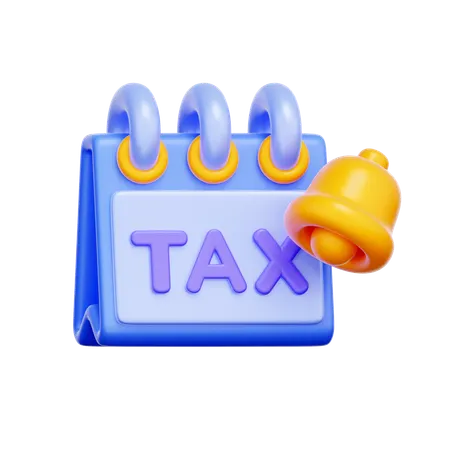 Tax Deadline Reminder  3D Icon