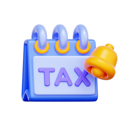 Tax Deadline Reminder  3D Icon