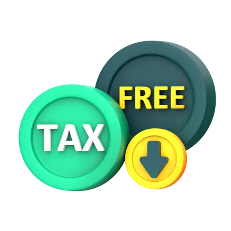 Tax Decrease  3D Icon