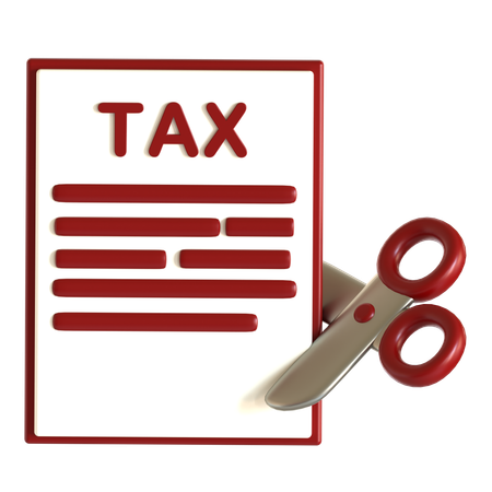 Tax Deduction  3D Icon