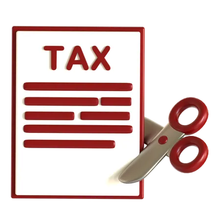 Tax Deduction  3D Icon