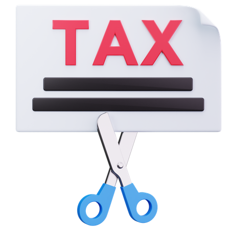 Tax Deduction  3D Icon