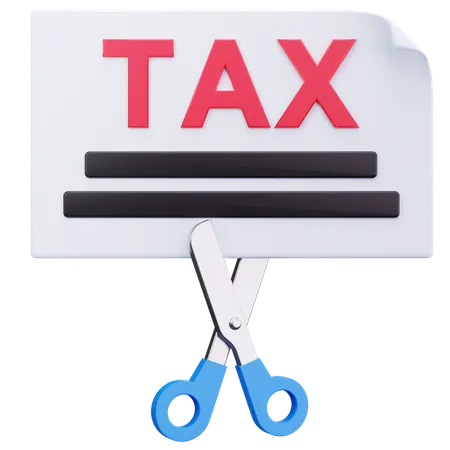 Tax Deduction  3D Icon
