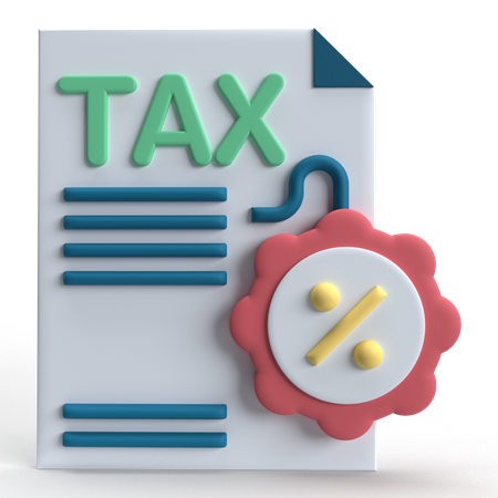 Tax Detail  3D Icon