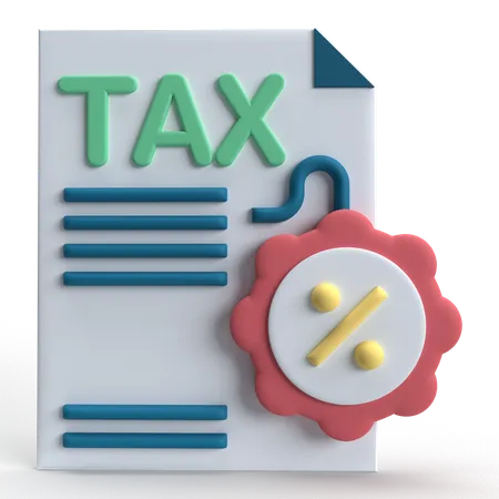 Tax Detail  3D Icon