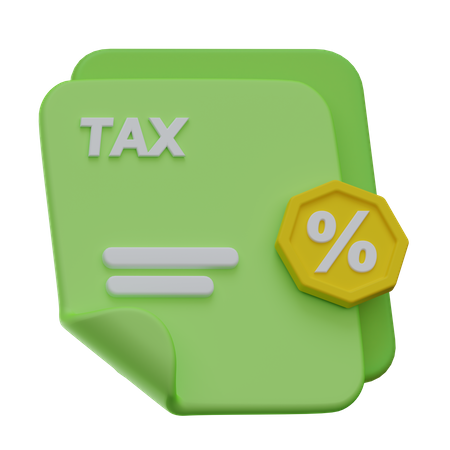 Tax Detail  3D Icon