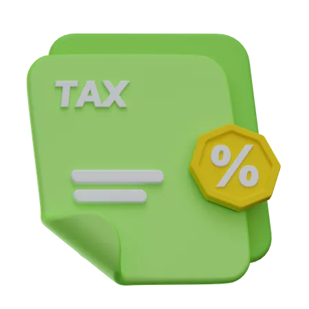 Tax Detail  3D Icon