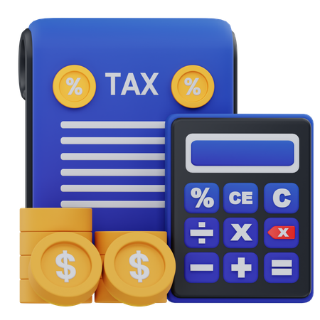 Tax Document  3D Icon