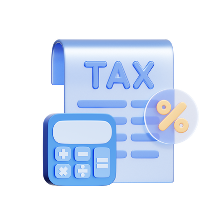 税務書類  3D Icon