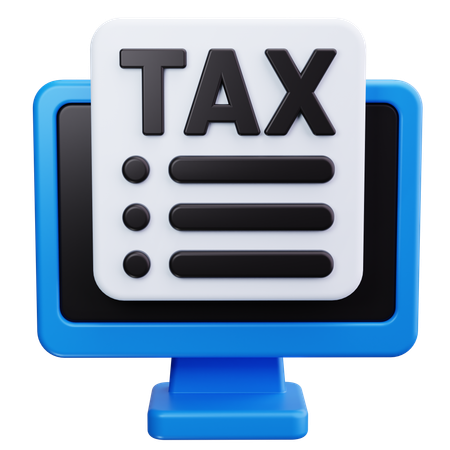 Tax Document  3D Icon