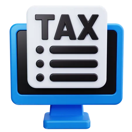 Tax Document  3D Icon