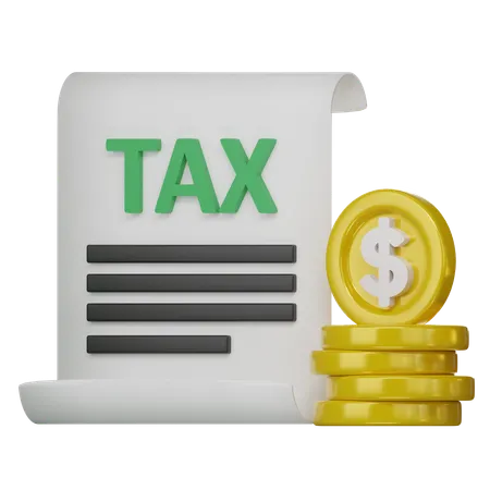 Tax Document  3D Icon