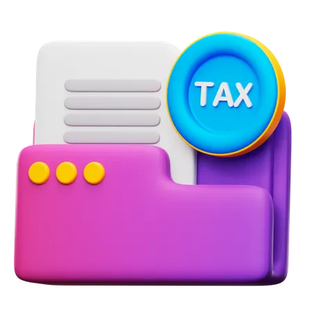 Tax Document  3D Icon