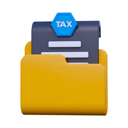 Tax Document  3D Icon