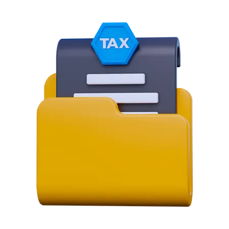 Tax Document  3D Icon