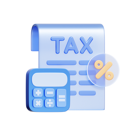 Tax Document  3D Icon