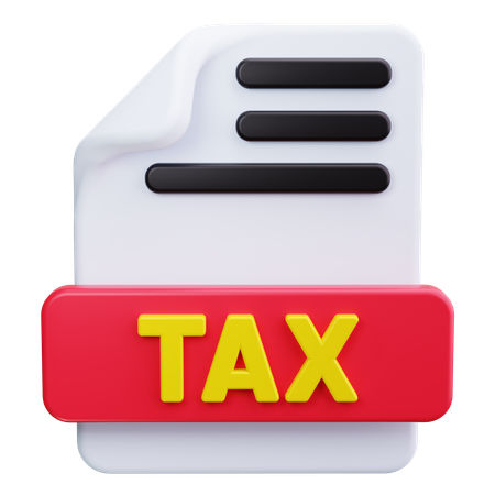 Tax Document  3D Icon