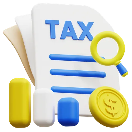 Tax Document  3D Icon