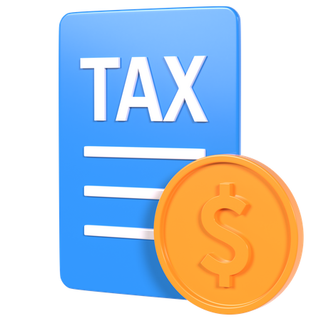 Tax Document  3D Illustration