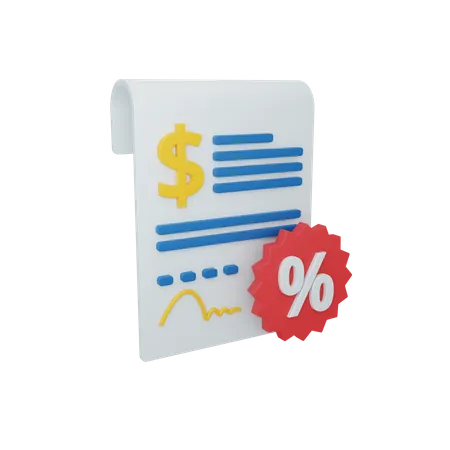 3 D Rendering Tax Payment Concept With Colorful Report Or Statement 3D Illustration
