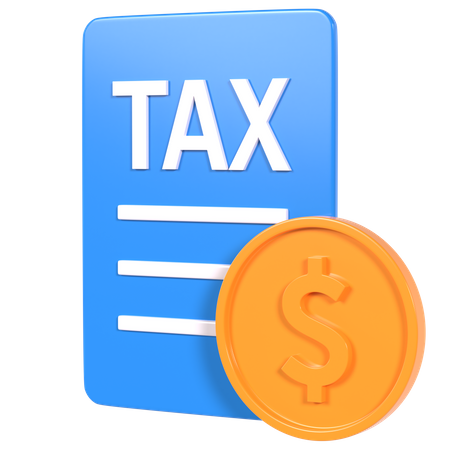 Tax Document  3D Illustration
