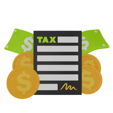 Tax Document 3D Icon