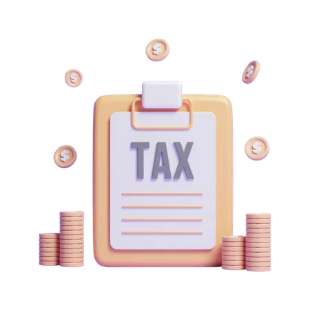 3 D Tax Payment Concept Icon Illustration Or 3 D Online Tax Payment Concept Icon 3D Icon