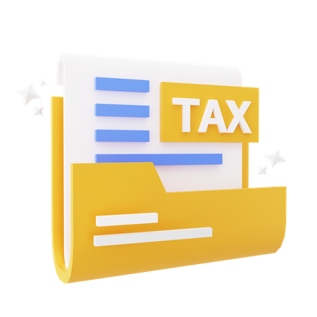 Tax Document Folder  3D Icon