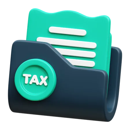 Tax Document Folder  3D Icon