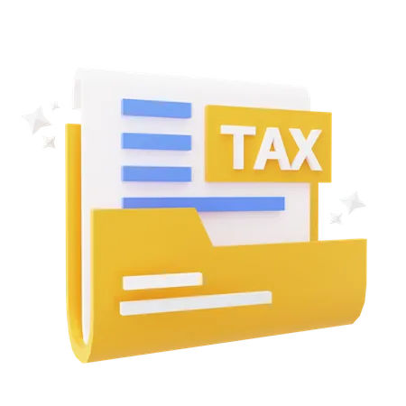 Tax Document Folder  3D Icon