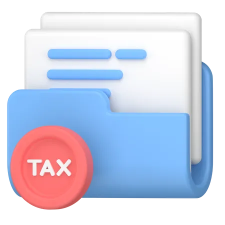 Tax document folder  3D Icon