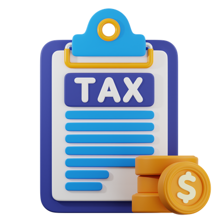 Tax documents  3D Icon