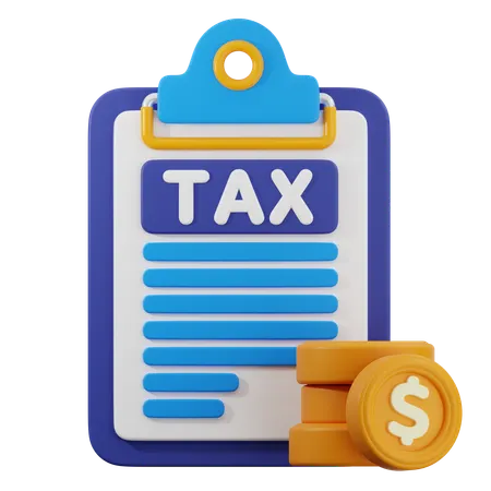 Tax documents  3D Icon