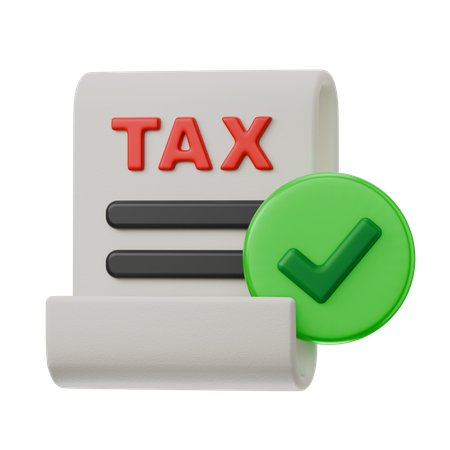 Tax Done  3D Icon