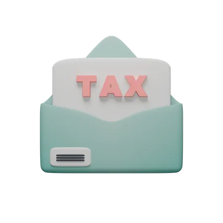 Message Information For Tax Payment 3D Icon