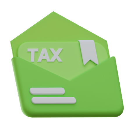 Tax Envelope  3D Icon