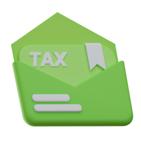 Tax Envelope 3D Icon
