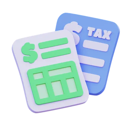 Tax File  3D Icon